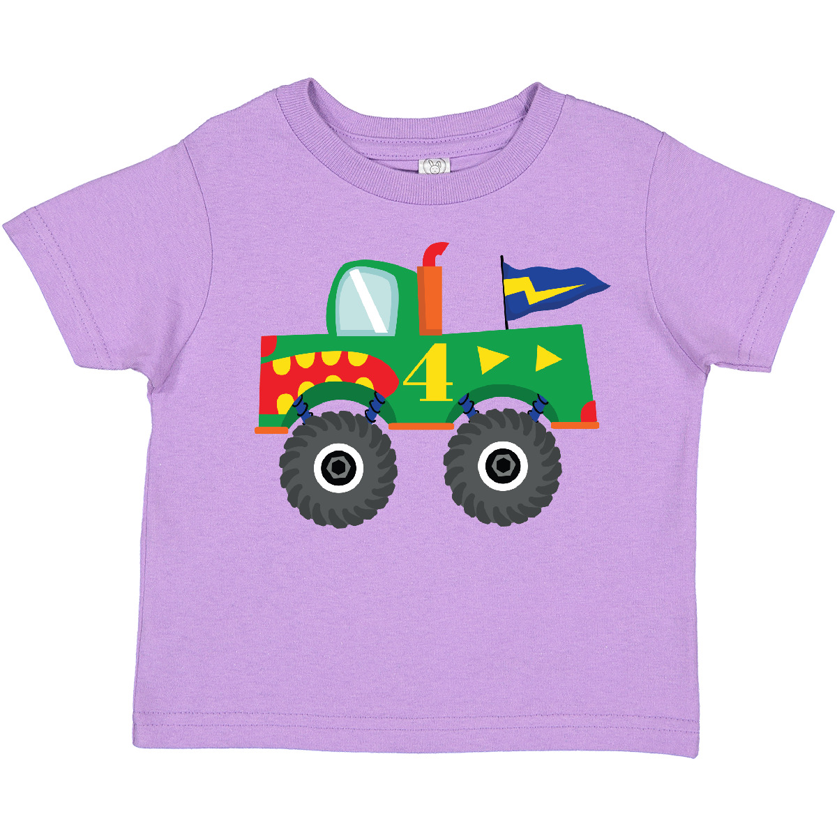 Inktastic 4th Birthday Monster Truck Toddler T-Shirt Fourth Turning 4 Boys Gift - Imagen 8 de 13
