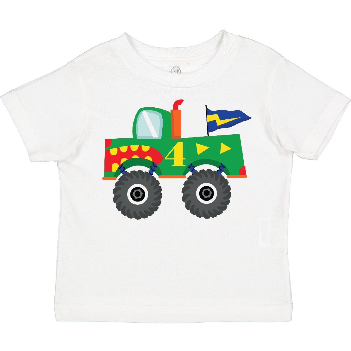 Inktastic 4th Birthday Monster Truck Toddler T-Shirt Fourth Turning 4 Boys Gift - Imagen 12 de 13