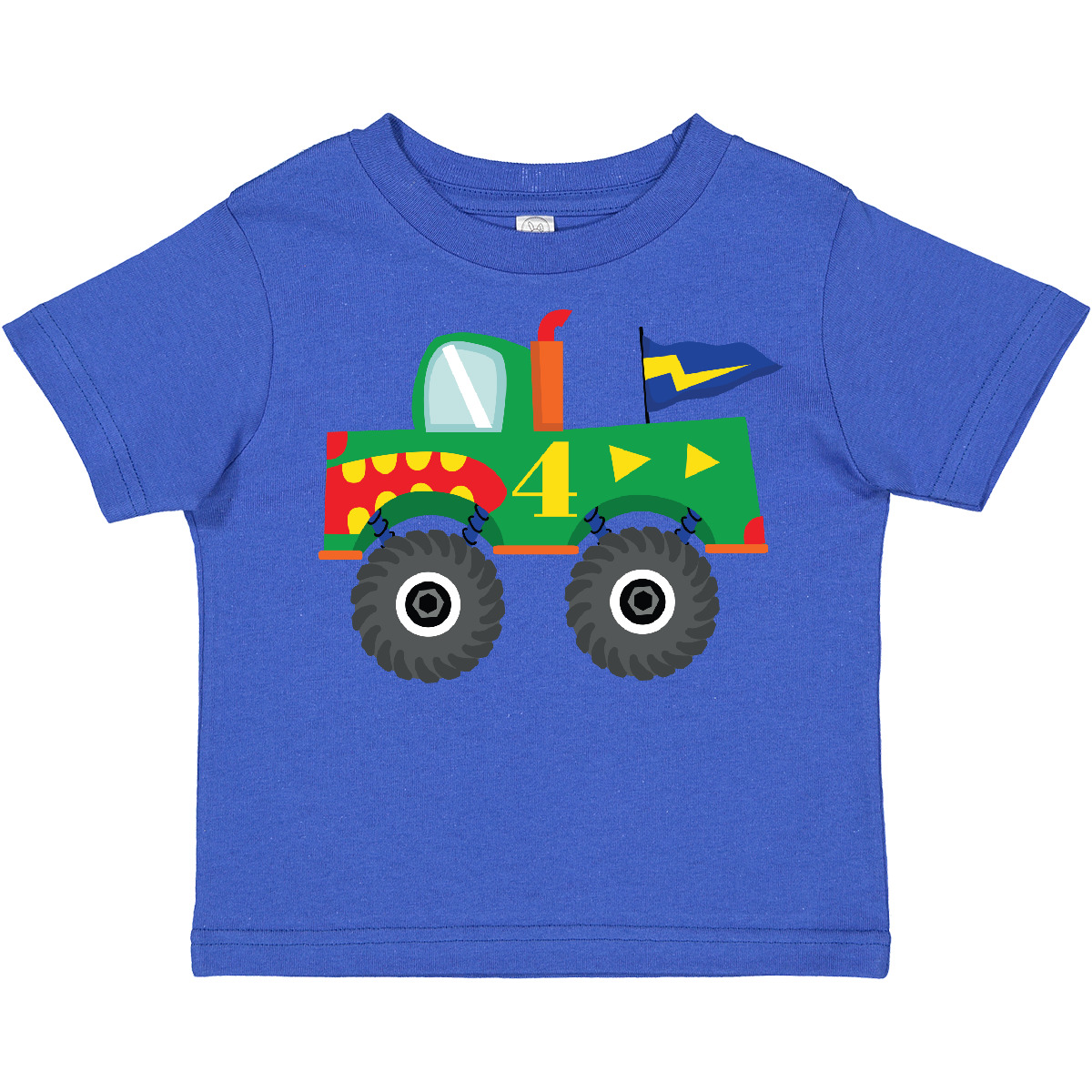 Inktastic 4th Birthday Monster Truck Toddler T-Shirt Fourth Turning 4 Boys Gift - Imagen 11 de 13