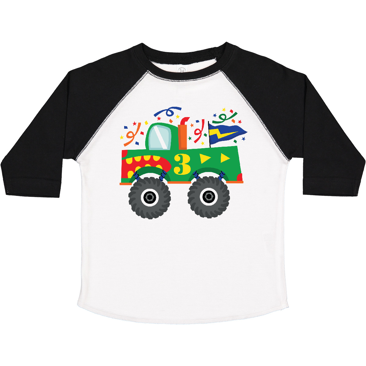 Inktastic 3rd Birthday Monster Truck Toddler T-Shirt Happy Third Three Turning 3 - Picture 14 of 14