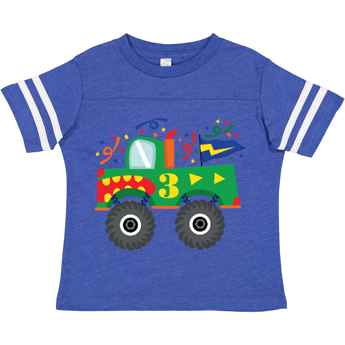 Inktastic 3rd Birthday Monster Truck Toddler T-Shirt Happy Third Three Turning 3 - Picture 3 of 14