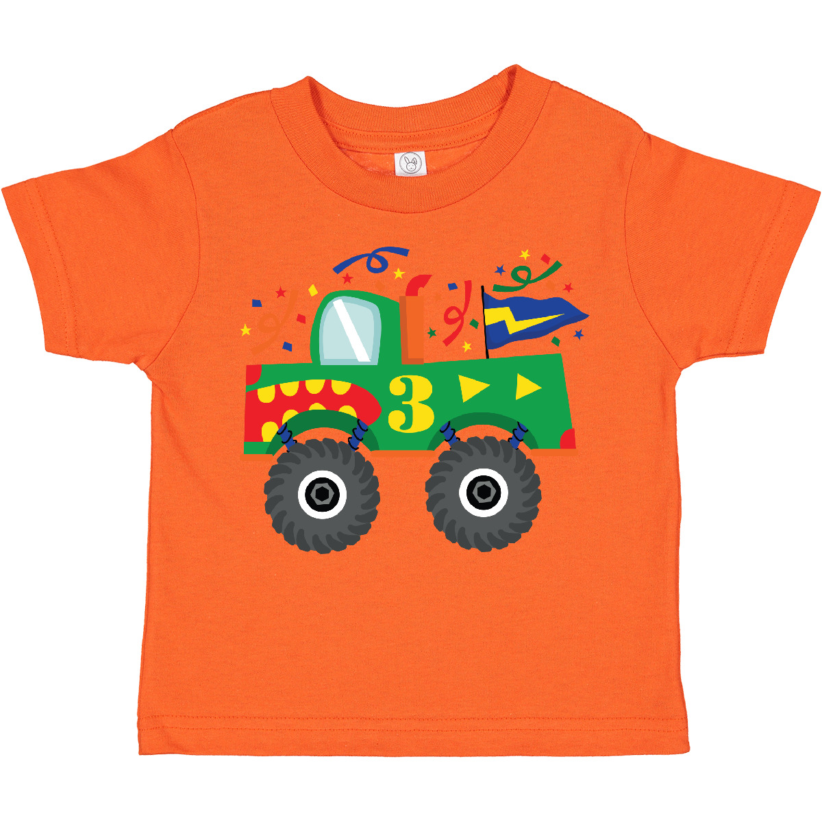 Inktastic 3rd Birthday Monster Truck Toddler T-Shirt Happy Third Three Turning 3 - Picture 10 of 14