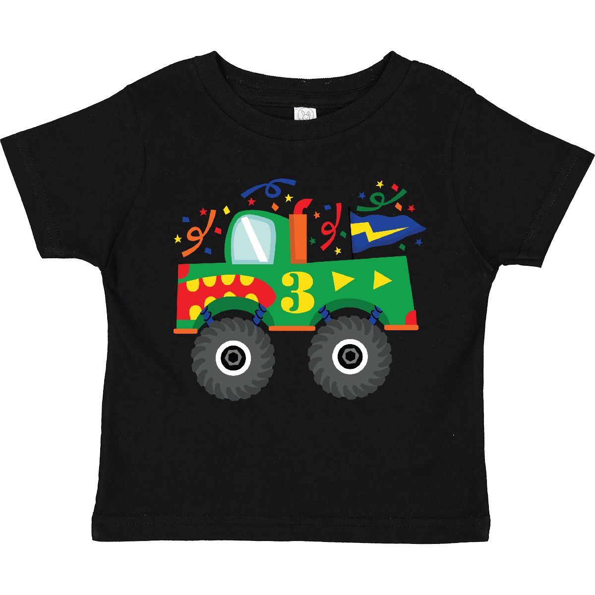Inktastic 3rd Birthday Monster Truck Toddler T-Shirt Happy Third Three Turning 3 - Picture 2 of 14