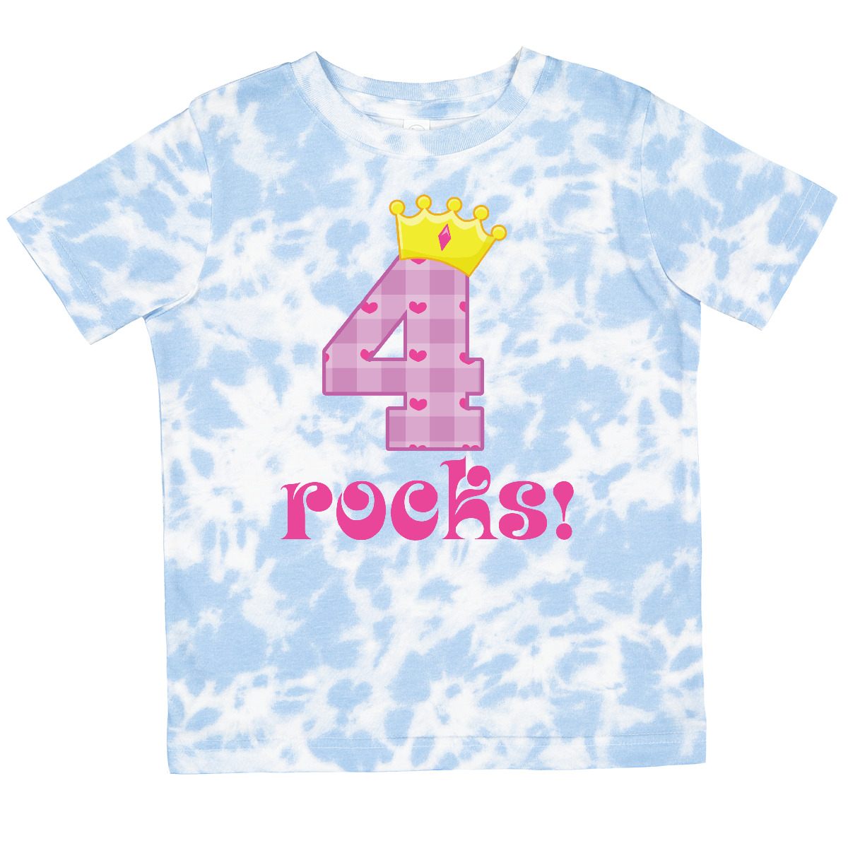 Inktastic 4th Birthday Rocks 4 Year Old Girl Toddler T-Shirt Fourth Number Years - Picture 11 of 12