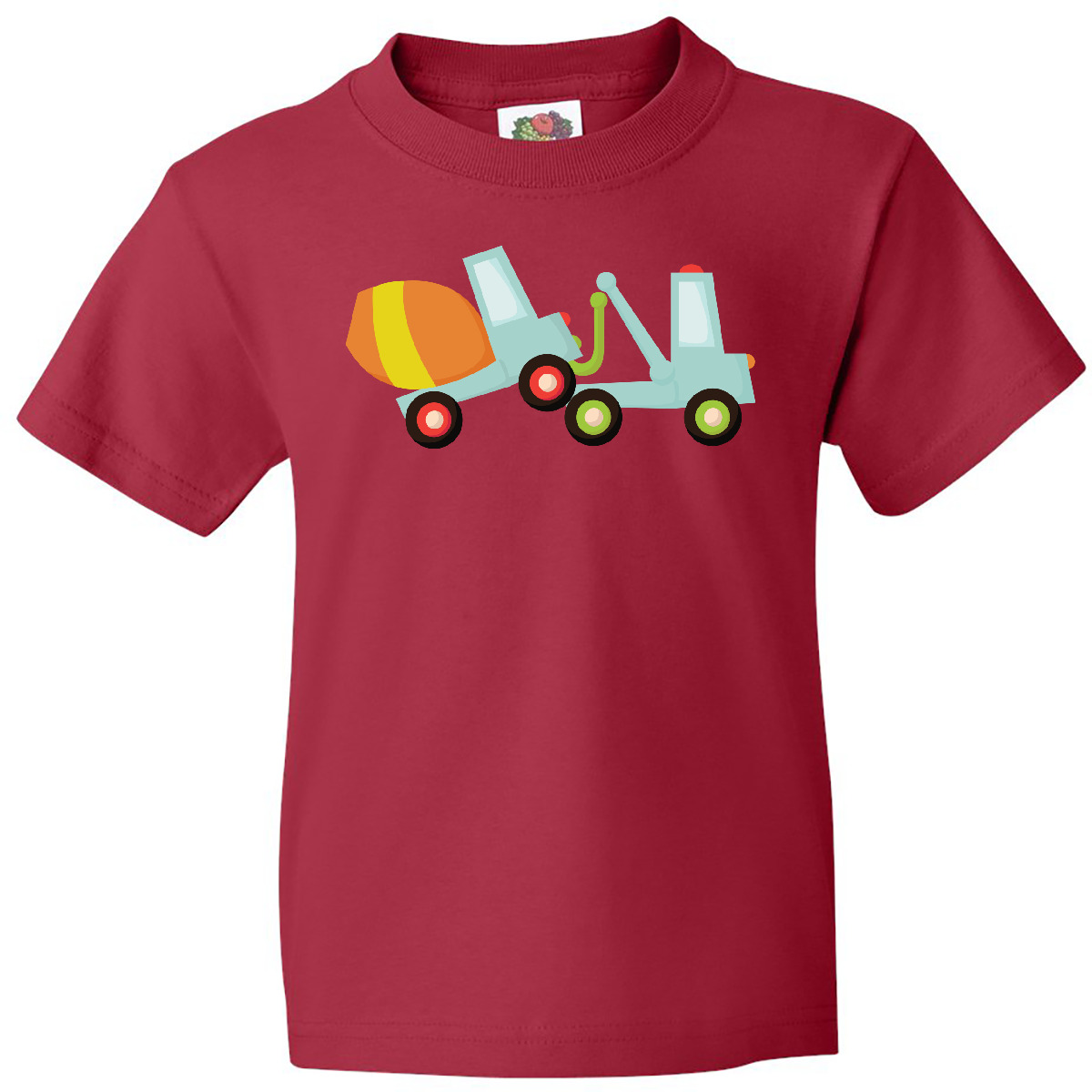 Inktastic Tow Truck Construction Youth T-Shirt Cement Mixer Trucks Worker Cute - Picture 8 of 10