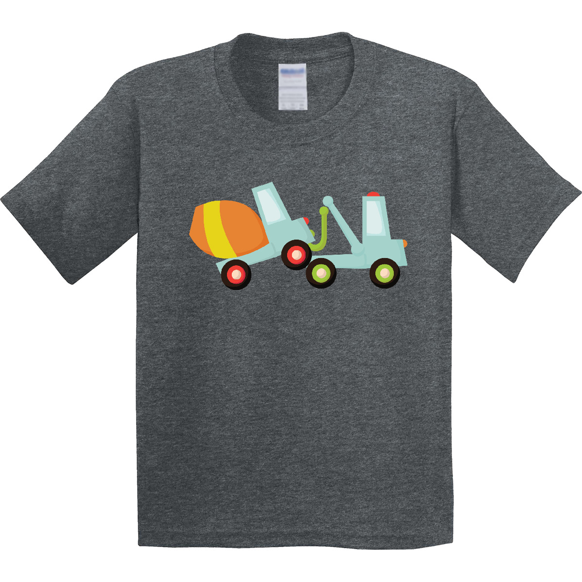 Inktastic Tow Truck Construction Youth T-Shirt Cement Mixer Trucks Worker Cute - Picture 8 of 10