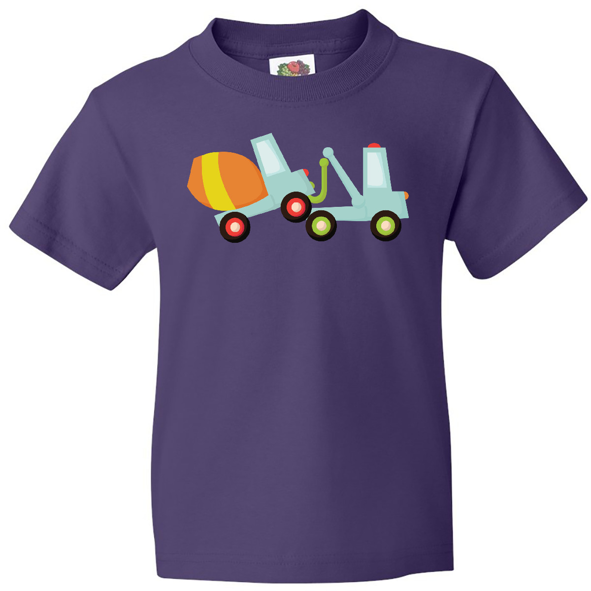 Inktastic Tow Truck Construction Youth T-Shirt Cement Mixer Trucks Worker Cute - Picture 7 of 10