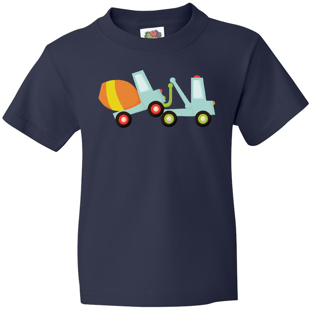 Inktastic Tow Truck Construction Youth T-Shirt Cement Mixer Trucks Worker Cute - Picture 5 of 10