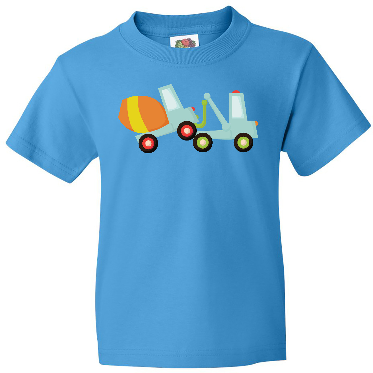 Inktastic Tow Truck Construction Youth T-Shirt Cement Mixer Trucks Worker Cute - Picture 6 of 10