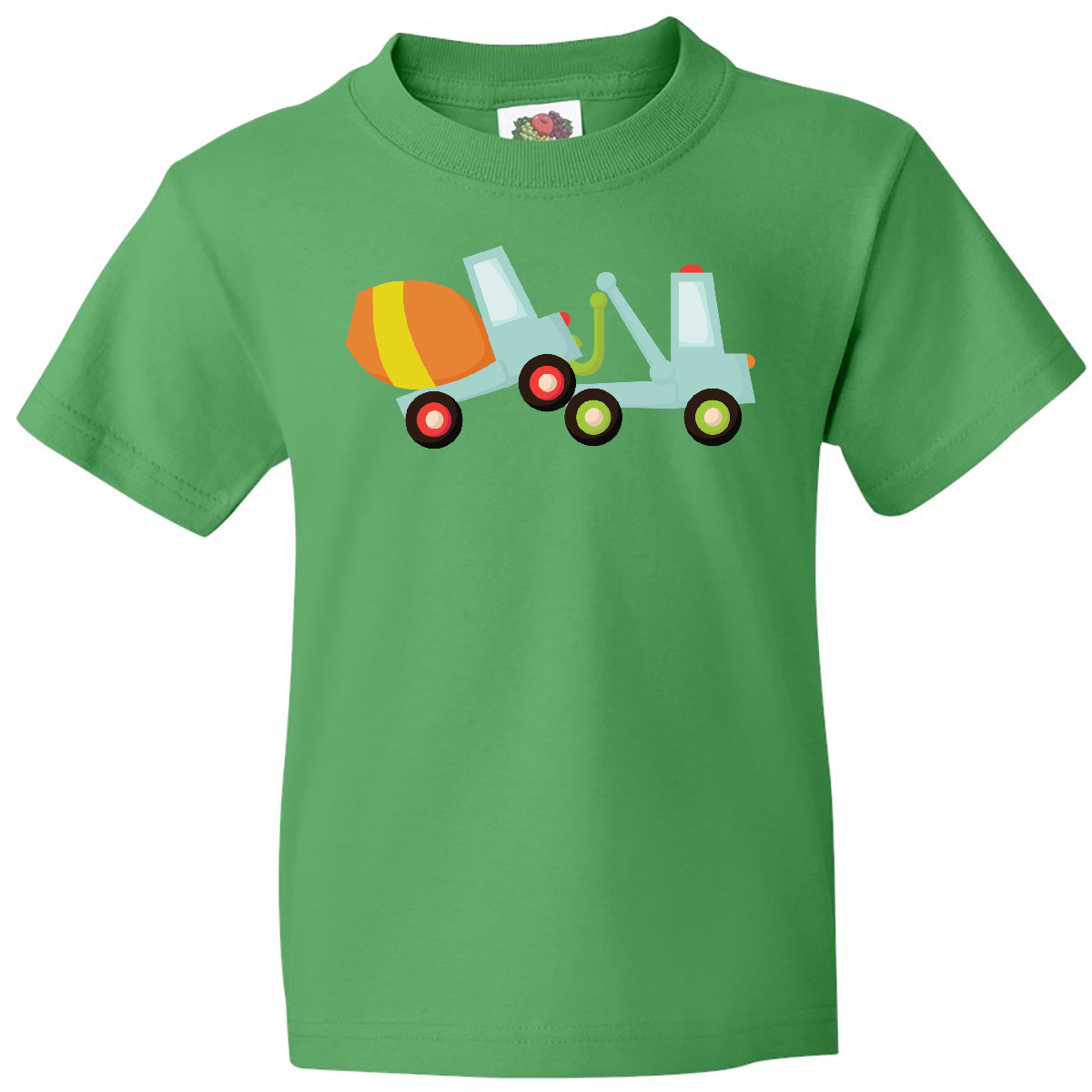 Inktastic Tow Truck Construction Youth T-Shirt Cement Mixer Trucks Worker Cute - Picture 4 of 10