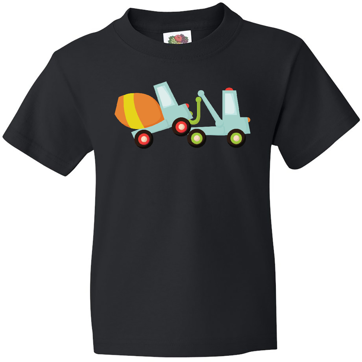 Inktastic Tow Truck Construction Youth T-Shirt Cement Mixer Trucks Worker Cute - Picture 2 of 10
