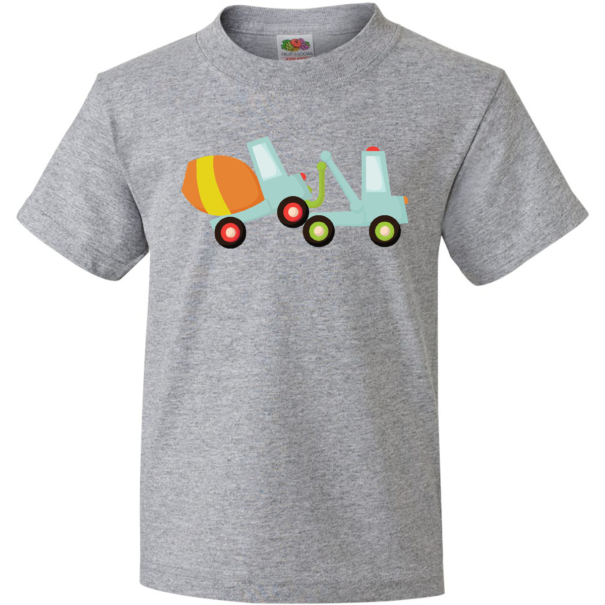 Inktastic Tow Truck Construction Youth T-Shirt Cement Mixer Trucks Worker Cute - Picture 3 of 10