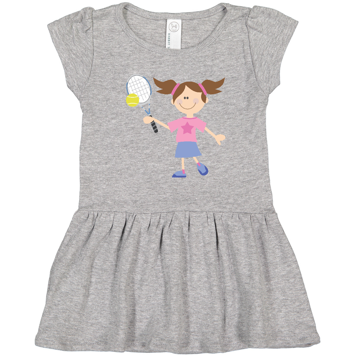 Inktastic Tennis Girl Toddler Dress Sports Ball Racquet Girls Kids Cute Future