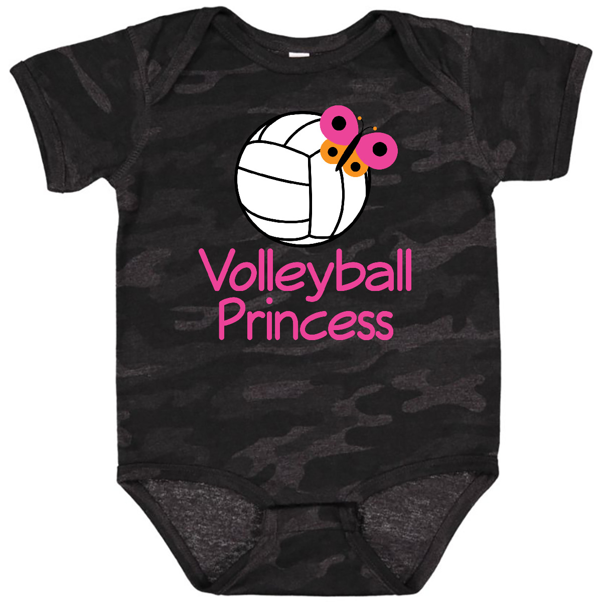Inktastic Voleibol Mariposa Princesa Bebé Body Equipo Deportivo Ropa Niñas - Imagen 16 de 18