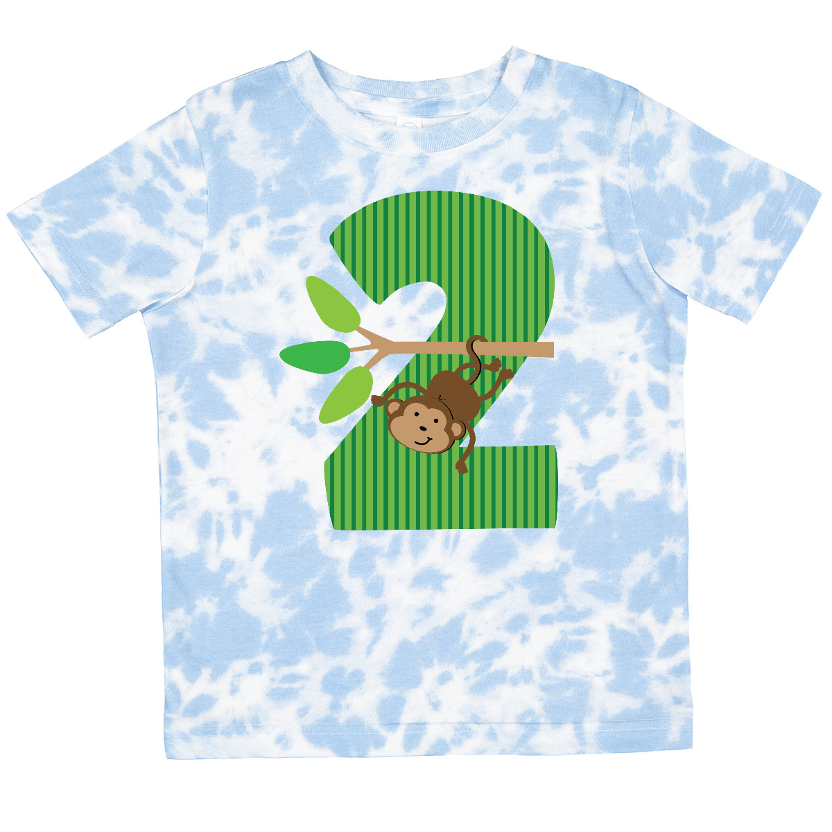 Inktastic 2nd Birthday Jungle Monkey Childs Toddler T-Shirt Two Number Safari - Picture 9 of 9