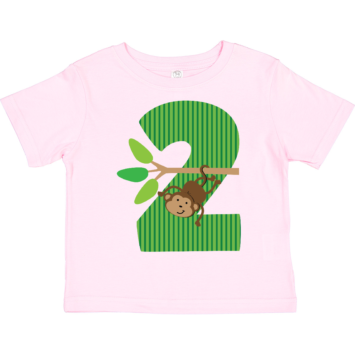Inktastic 2nd Birthday Jungle Monkey Childs Toddler T-Shirt Two Number Safari - Picture 7 of 9