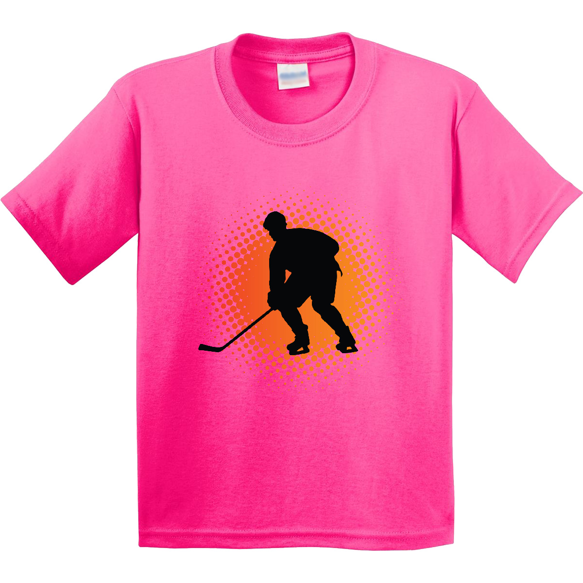 Inktastic Play Hockey Sports Youth T-Shirt Ice Silhouette Player Team Tee Kids - Picture 5 of 10