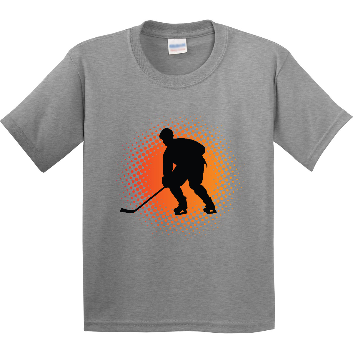 Inktastic Play Hockey Sports Youth T-Shirt Ice Silhouette Player Team Tee Kids - Picture 4 of 10