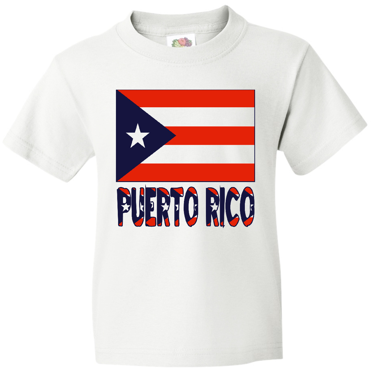 Inktastic Puerto Rico Flag & Name Youth T-Shirt Rican Colors Tee Kids Children - Picture 7 of 7