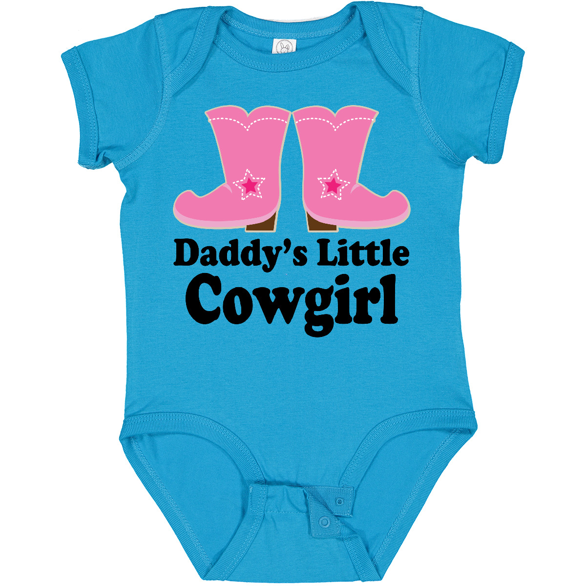 Inktastic Daddy's Little Cowgirl Baby Bodysuit Boots Pink Cowboy Western Cute - Picture 12 of 13