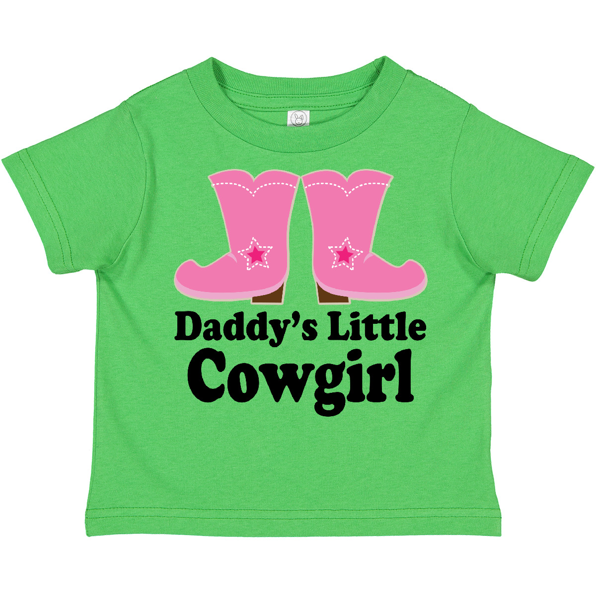Inktastic Daddy's Little Cowgirl Toddler T-Shirt Boots Pink Cowboy Western Cute - Picture 2 of 10