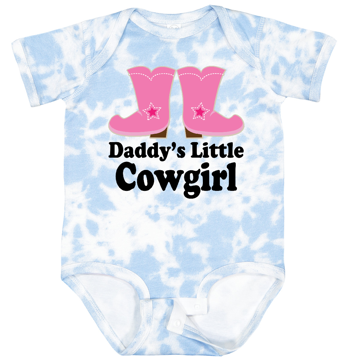 Inktastic Daddy's Little Cowgirl Baby Bodysuit Boots Pink Cowboy Western Cute - Picture 10 of 13
