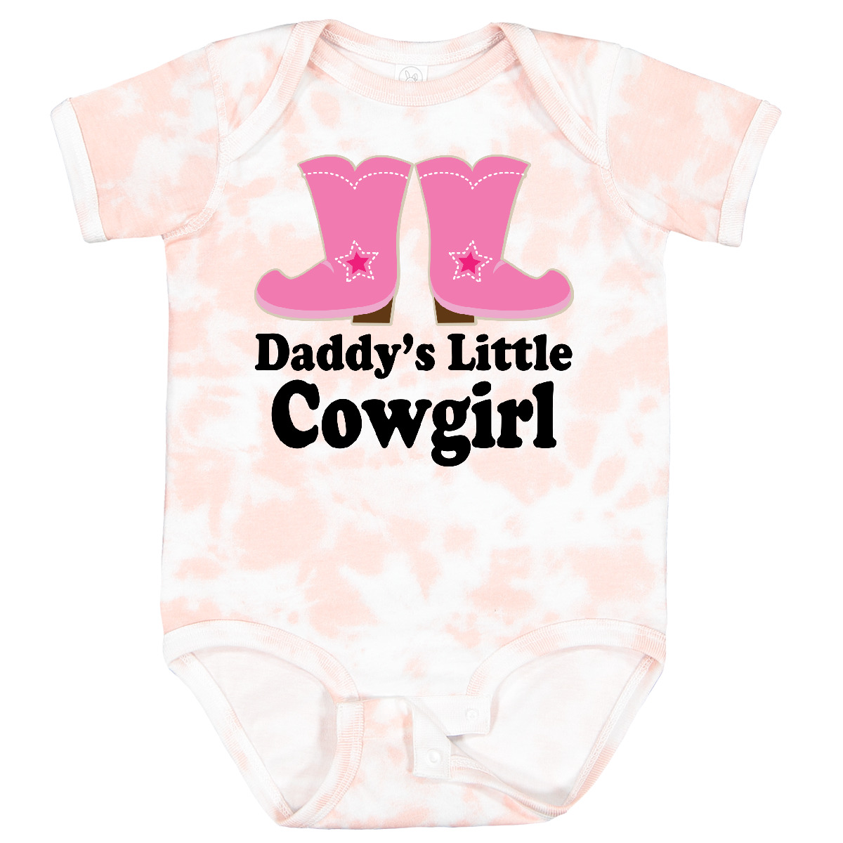 Inktastic Daddy's Little Cowgirl Baby Bodysuit Boots Pink Cowboy Western Cute - Picture 11 of 13