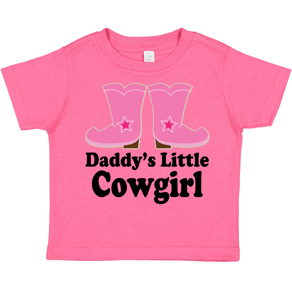 Inktastic Daddy's Little Cowgirl Toddler T-Shirt Boots Pink Cowboy Western Cute - Picture 6 of 10