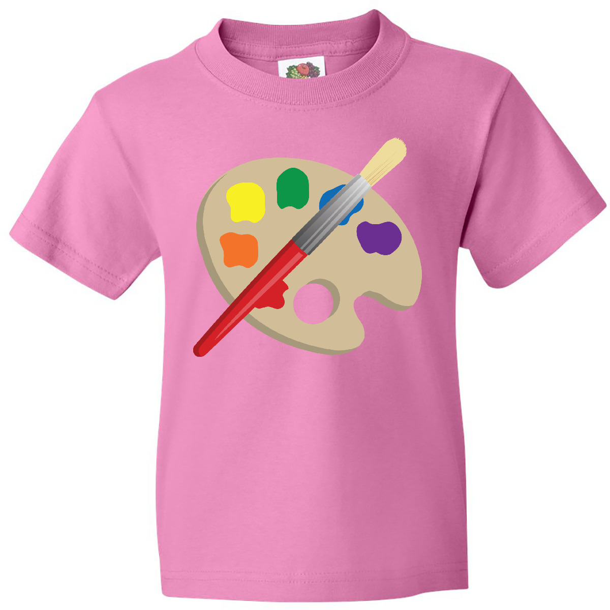 Inktastic Artist Palette And Brush Youth T-Shirt Art Paintbrush Future Artistic - Picture 2 of 10