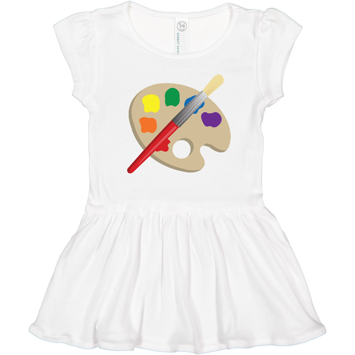 Inktastic Artist Palette And Brush Toddler Dress Art Paintbrush Future Artistic - Picture 6 of 8