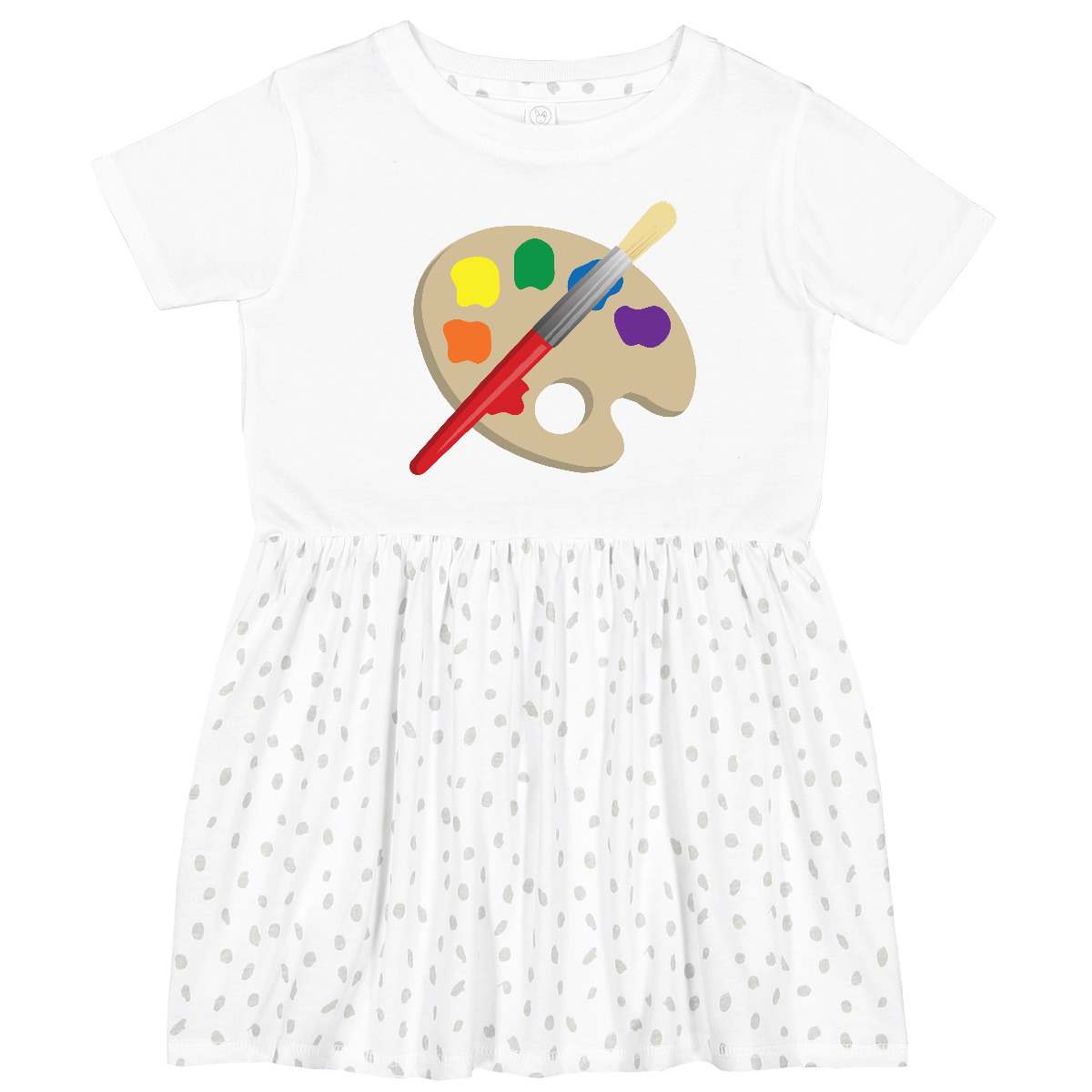 Inktastic Artist Palette And Brush Toddler Dress Art Paintbrush Future Artistic - Picture 7 of 8