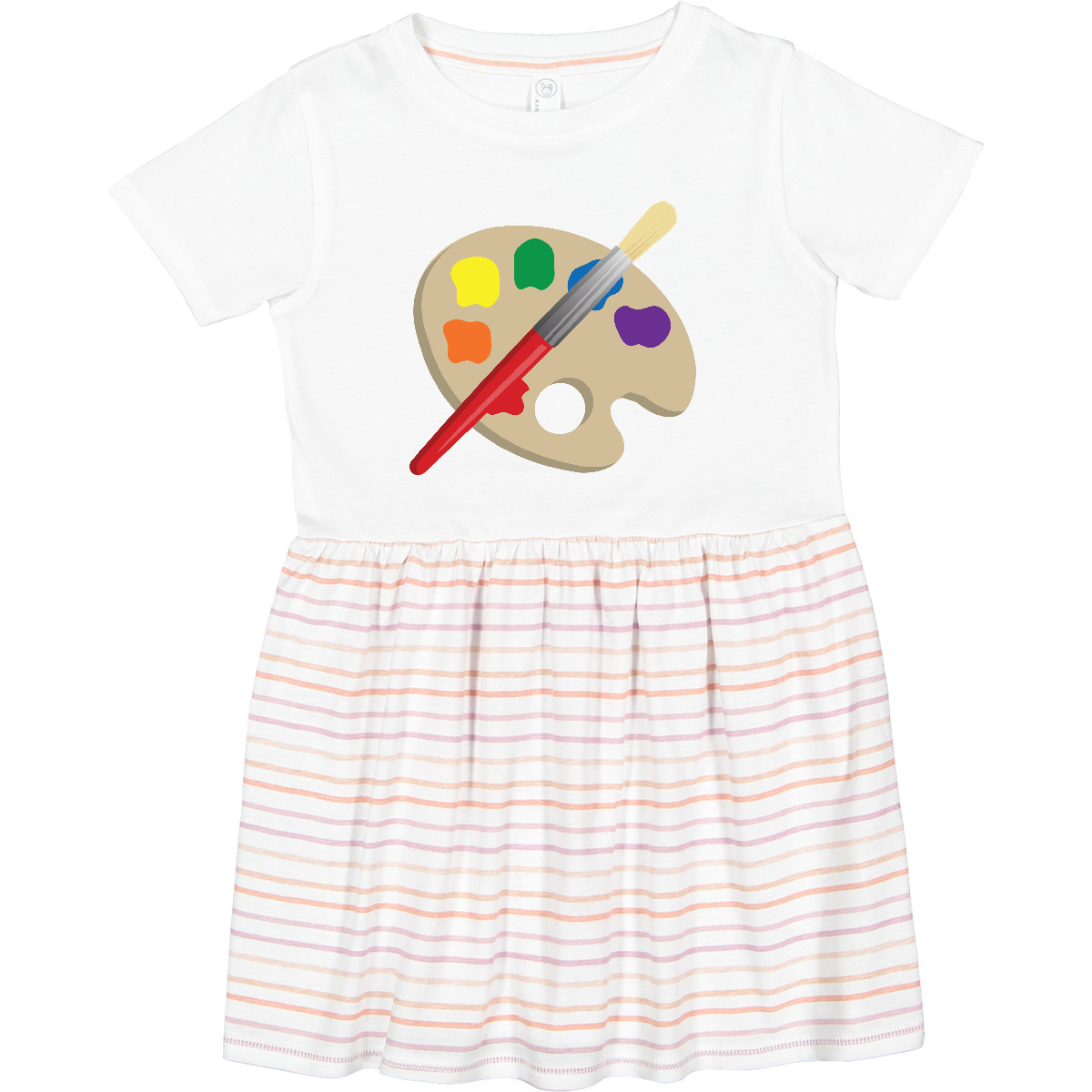 Inktastic Artist Palette And Brush Toddler Dress Art Paintbrush Future Artistic - Picture 8 of 8