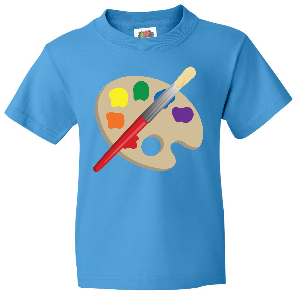 Inktastic Artist Palette And Brush Youth T-Shirt Art Paintbrush Future Artistic - Picture 7 of 10