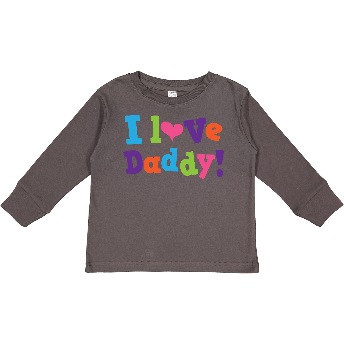 Inktastic I Love Daddy Girls Toddler Long Sleeve T-Shirt Dad Kids Cute Baby Girl - Picture 3 of 7
