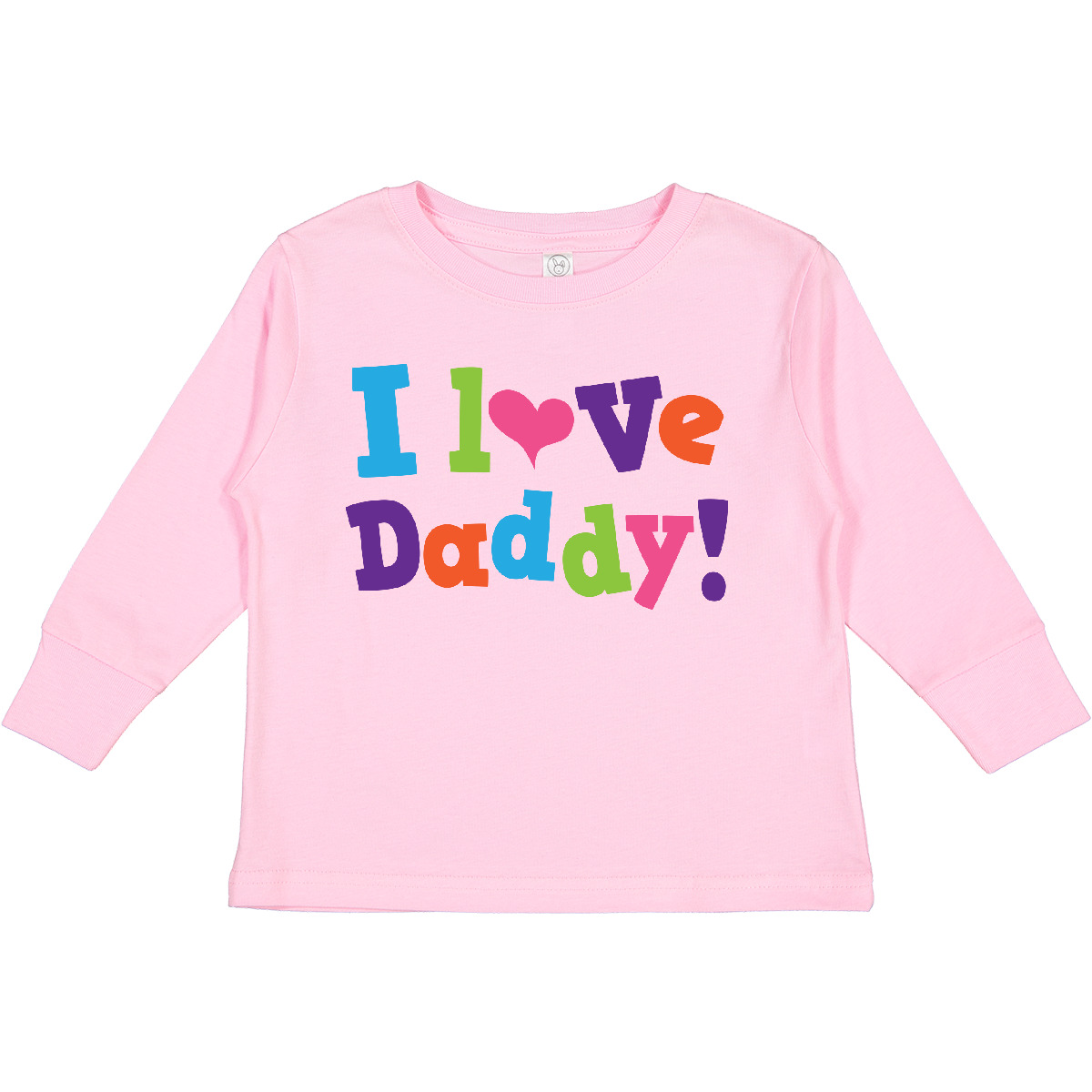 Inktastic I Love Daddy Girls Toddler Long Sleeve T-Shirt Dad Kids Cute Baby Girl - Picture 6 of 7