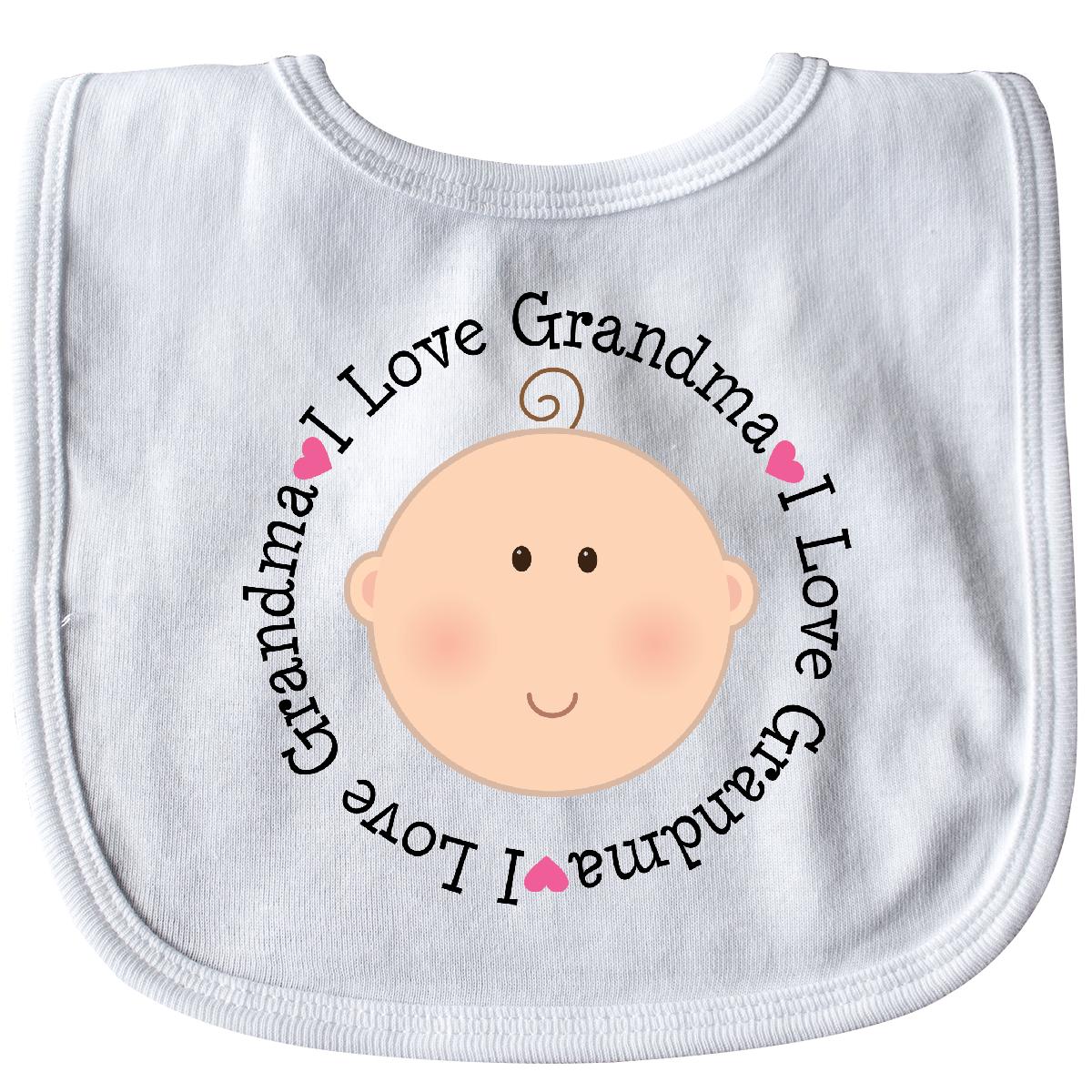 Inktastic I Love Grandma Baby Shower Gift Baby Bib From Heart Girl 879 263685495629