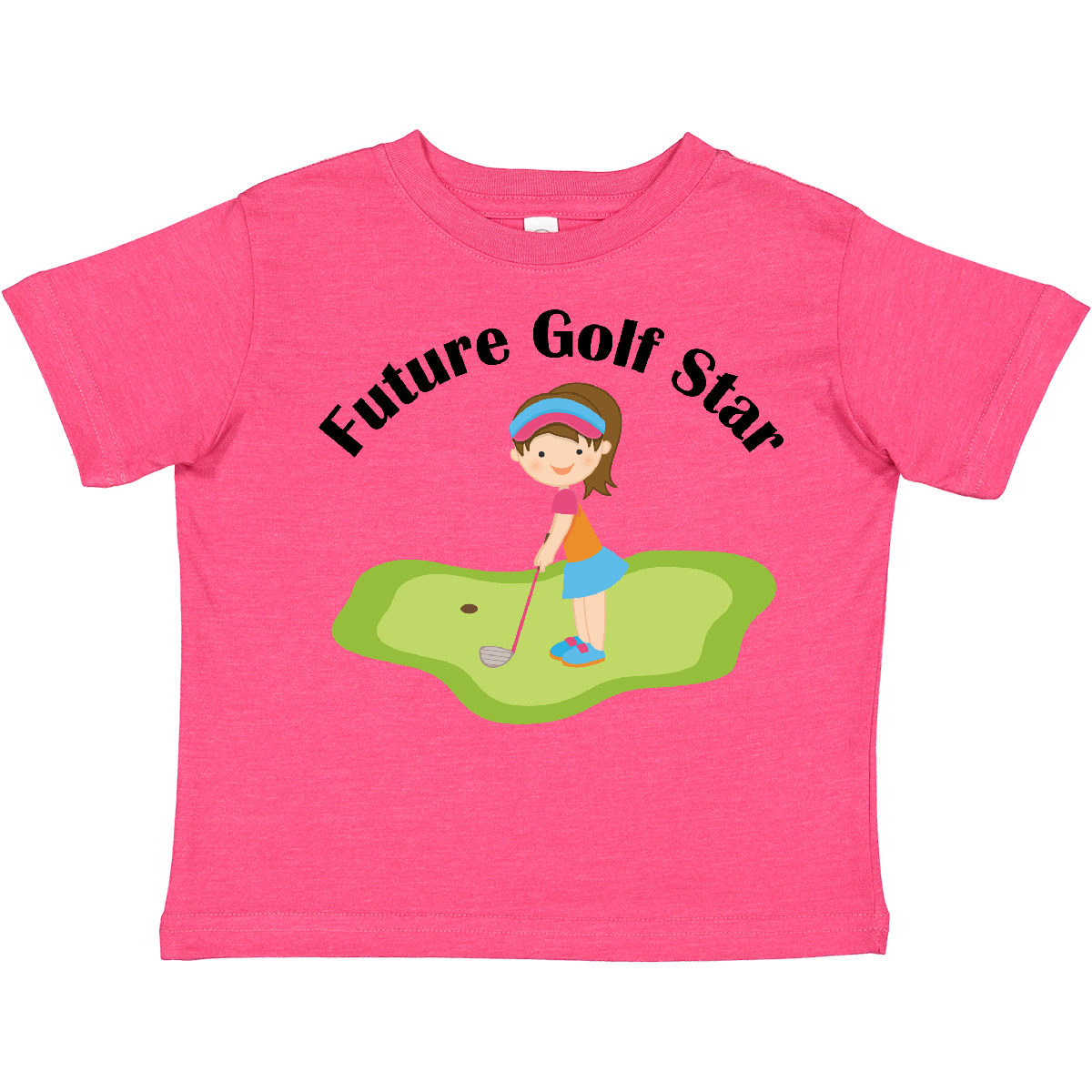 Inktastic Future Golf Star Girls Golfing Toddler T-Shirt Course Kids Cute Childs - Picture 11 of 12