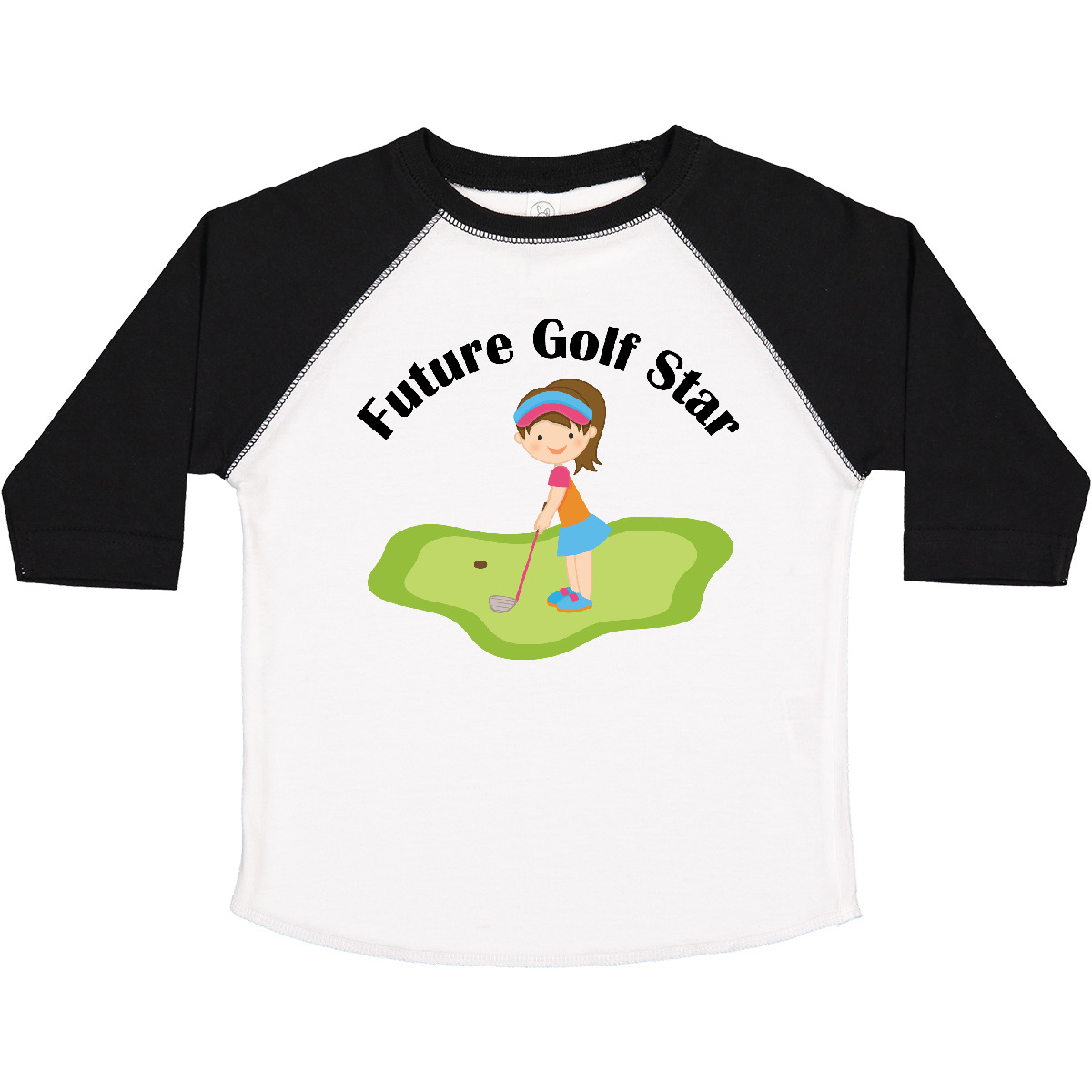 Inktastic Future Golf Star Girls Golfing Toddler T-Shirt Course Kids Cute Childs - Picture 2 of 12