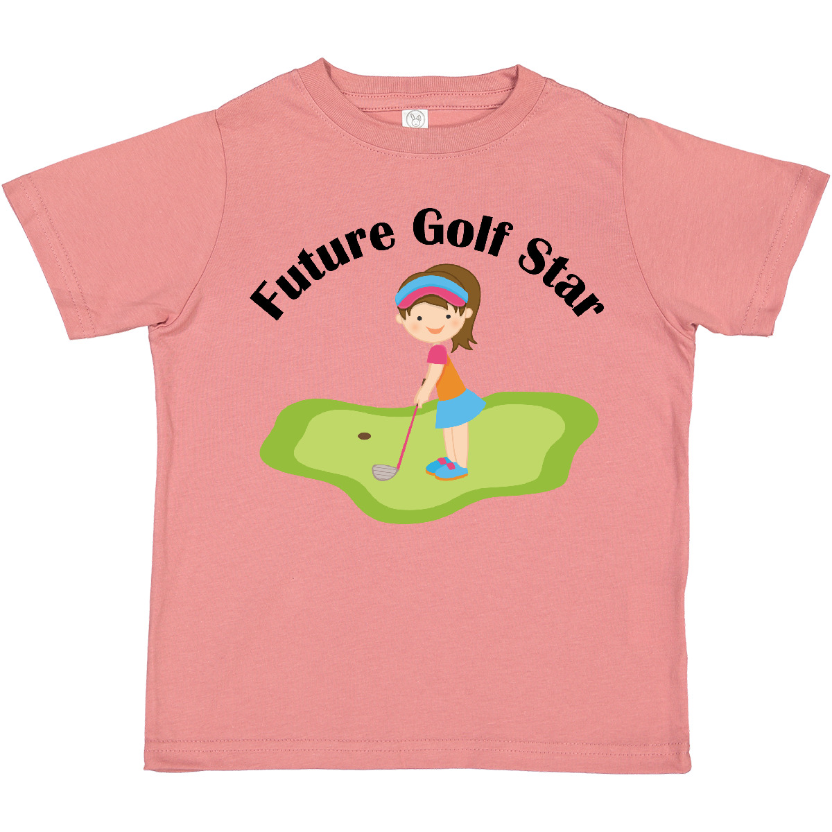 Inktastic Future Golf Star Girls Golfing Toddler T-Shirt Course Kids Cute Childs - Picture 6 of 12