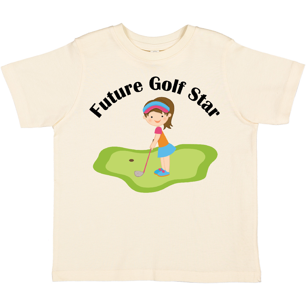 Inktastic Future Golf Star Girls Golfing Toddler T-Shirt Course Kids Cute Childs - Picture 7 of 12