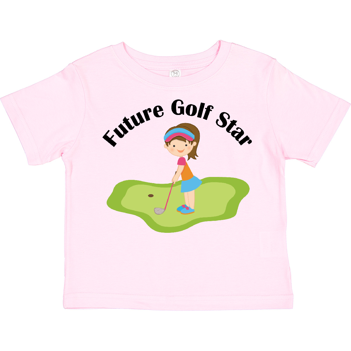 Inktastic Future Golf Star Girls Golfing Toddler T-Shirt Course Kids Cute Childs - Picture 8 of 12