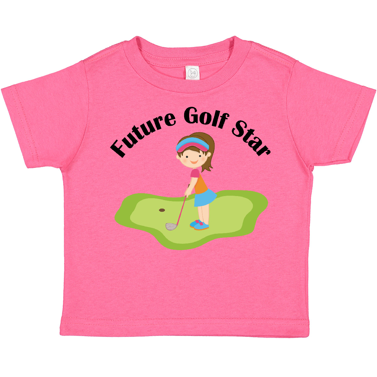 Inktastic Future Golf Star Girls Golfing Toddler T-Shirt Course Kids Cute Childs - Picture 4 of 12