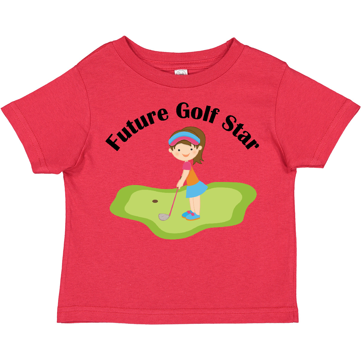 Inktastic Future Golf Star Girls Golfing Toddler T-Shirt Course Kids Cute Childs - Picture 9 of 12