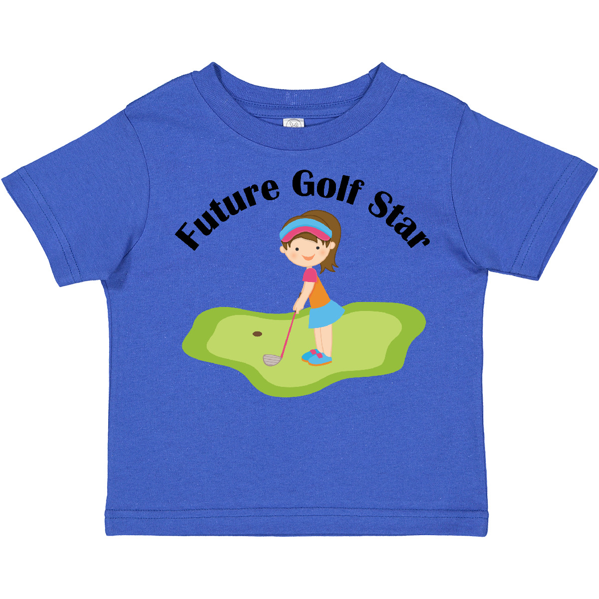 Inktastic Future Golf Star Girls Golfing Toddler T-Shirt Course Kids Cute Childs - Picture 10 of 12