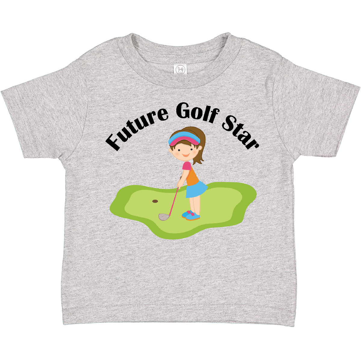 Inktastic Future Golf Star Girls Golfing Toddler T-Shirt Course Kids Cute Childs - Picture 3 of 12