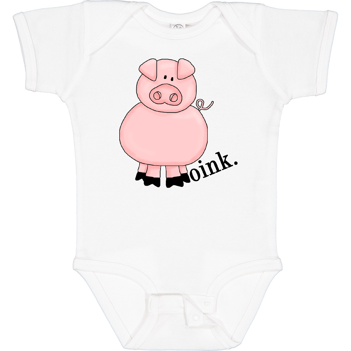 Body neonato inchiostro rosa maiale rosa maiale rosa piggie pezzo unico neonato rampicante - Foto 10 di 10