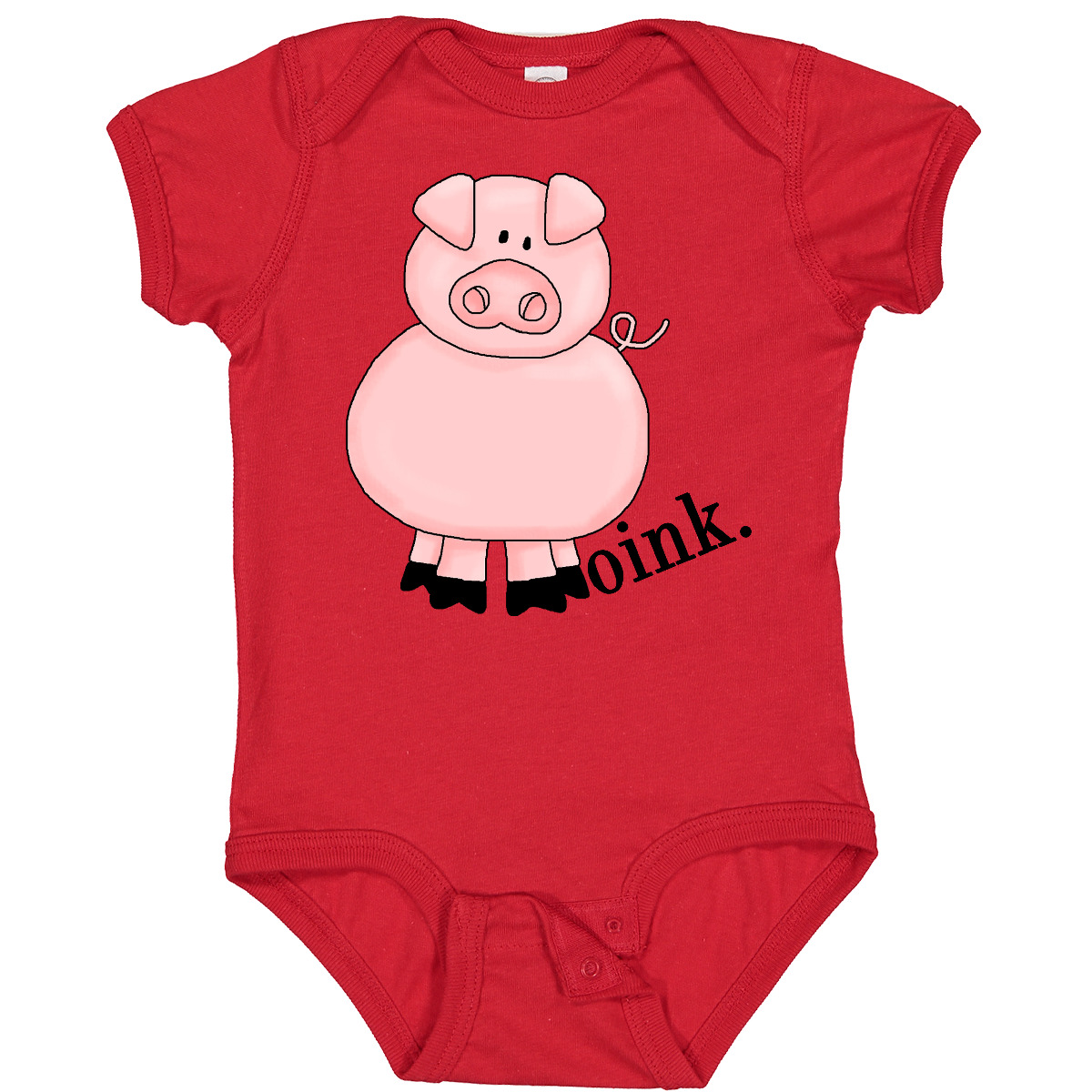 Body neonato inchiostro rosa maiale rosa maiale rosa piggie pezzo unico neonato rampicante - Foto 8 di 10