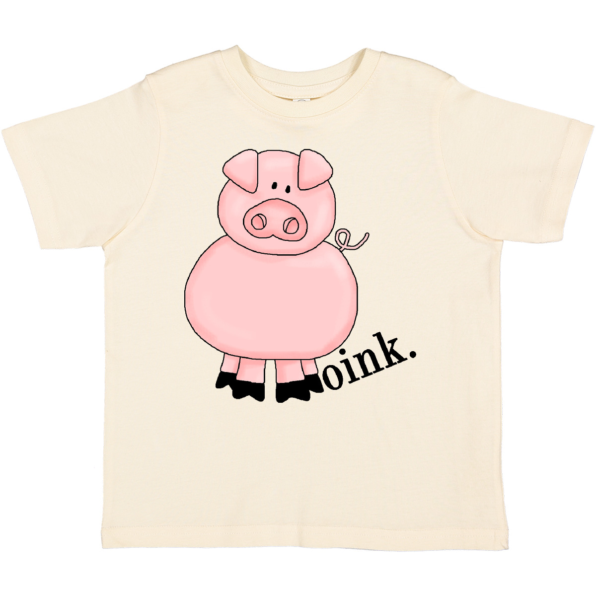 Inktastic Pig-Oink Toddler T-Shirt Pink Pig Oink Piggie Child Preschooler Kid - Picture 7 of 11