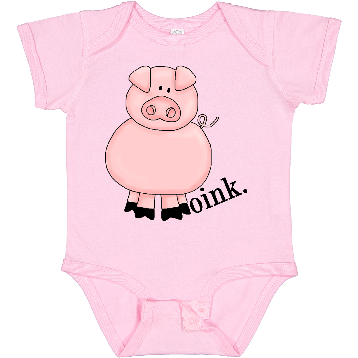 Body neonato inchiostro rosa maiale rosa maiale rosa piggie pezzo unico neonato rampicante - Foto 7 di 10