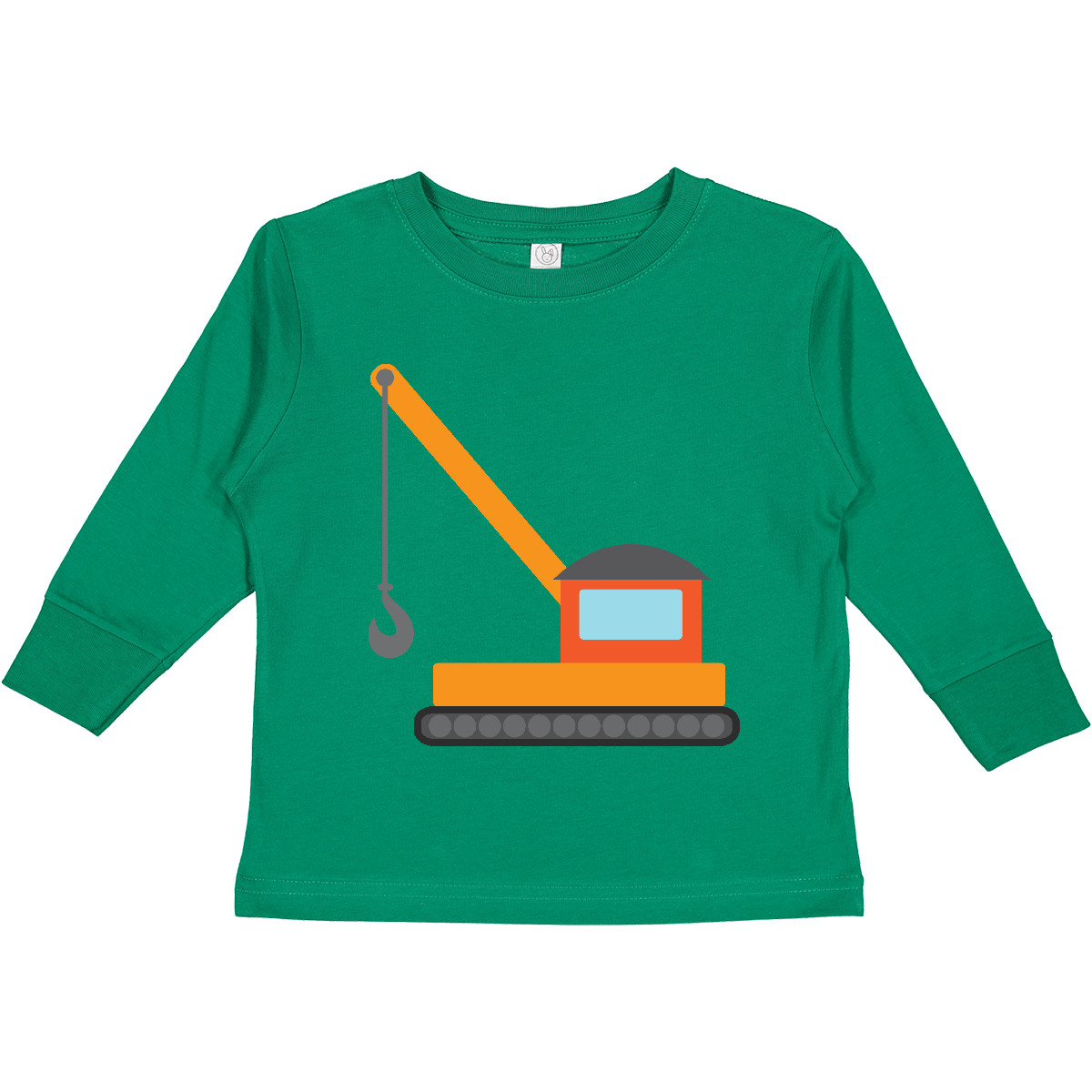 Inktastic Kids Construction Crane Toddler Long Sleeve T-Shirt Vehicle Truck Work - Picture 4 of 7